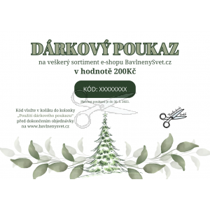 DÁRKOVÝ POUKAZ v hodnotě 200Kč - VÁNOČNÍ