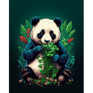 předobjednávka - PANEL - kočárkovina č. 0085 PANDA